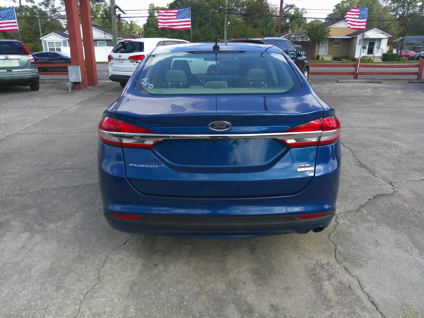 2017 BLUE FORD FUSION SE (3FA6P0HD6HR) , located at 1200 Cassat Avenue, Jacksonville, FL, 32205, (904) 695-1885, 30.302404, -81.731033 - Photo#3